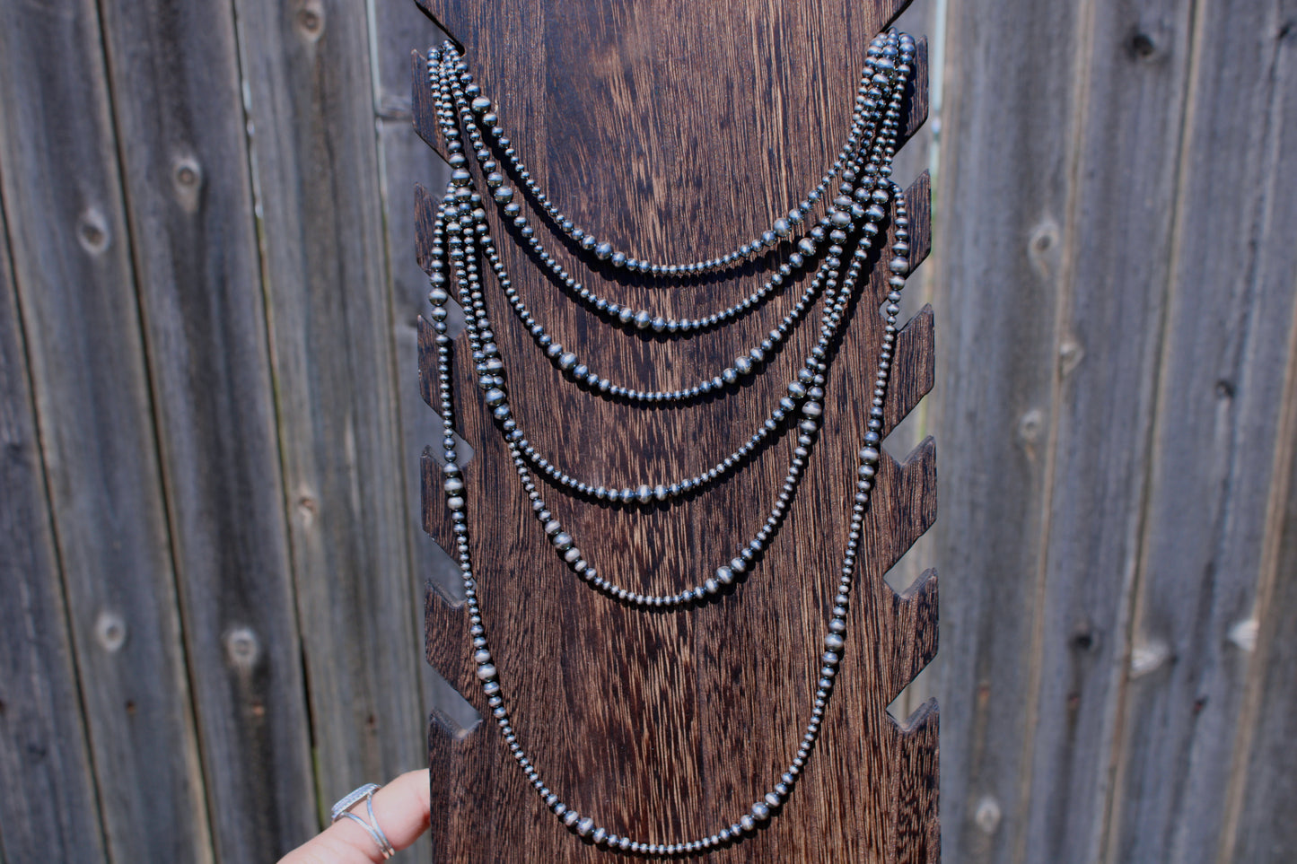 3-6mm Graduated Sterling Silver Pearls