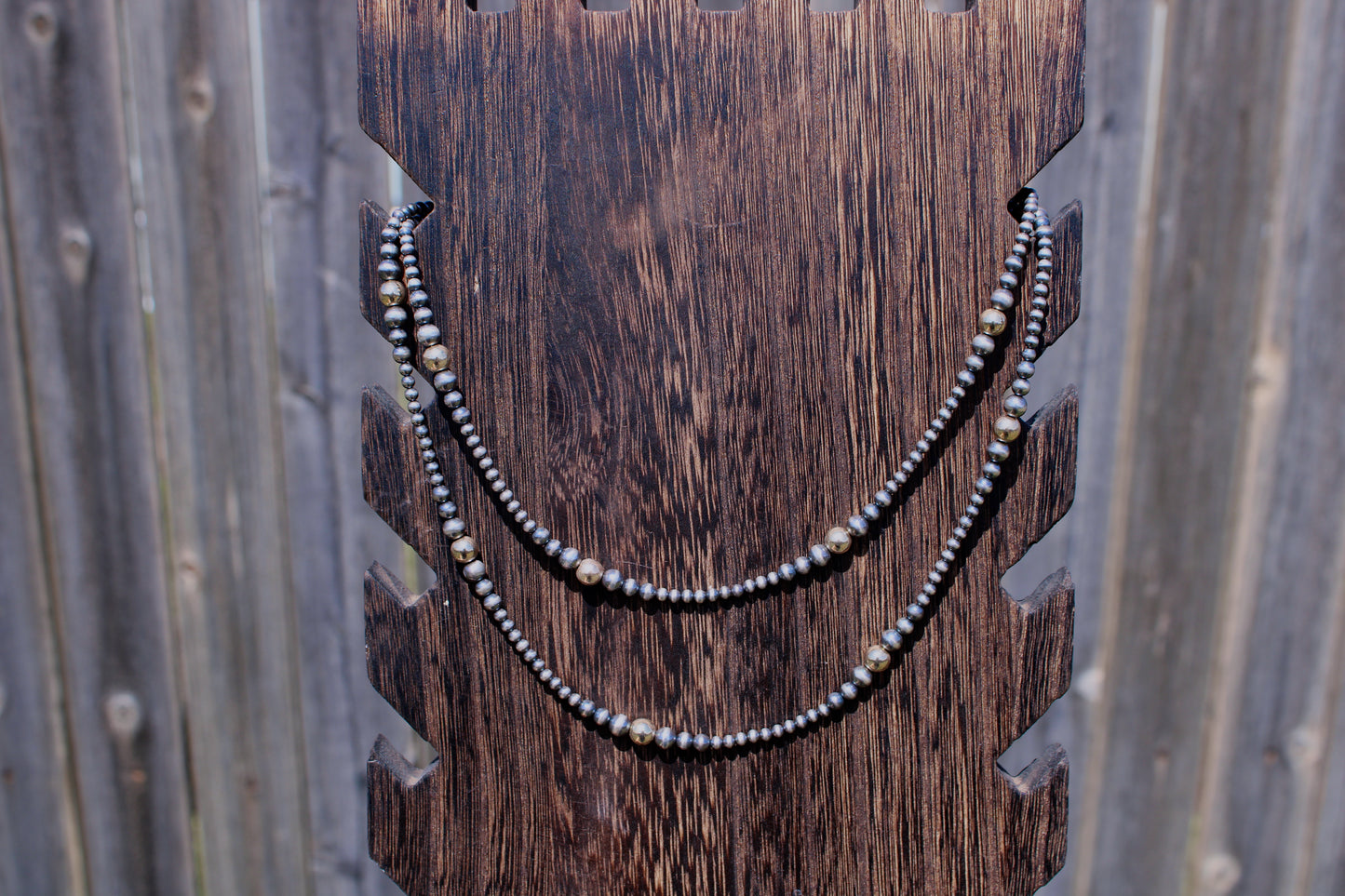 Gold Filled 3-6mm Graduated Sterling Silver Pearls