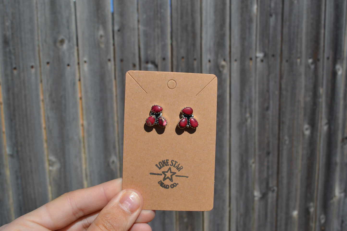 Rose Dahlia Cluster Studs