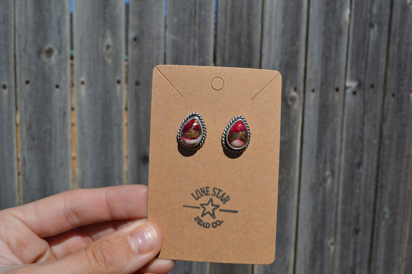 Rose Dahlia Stud Earrings