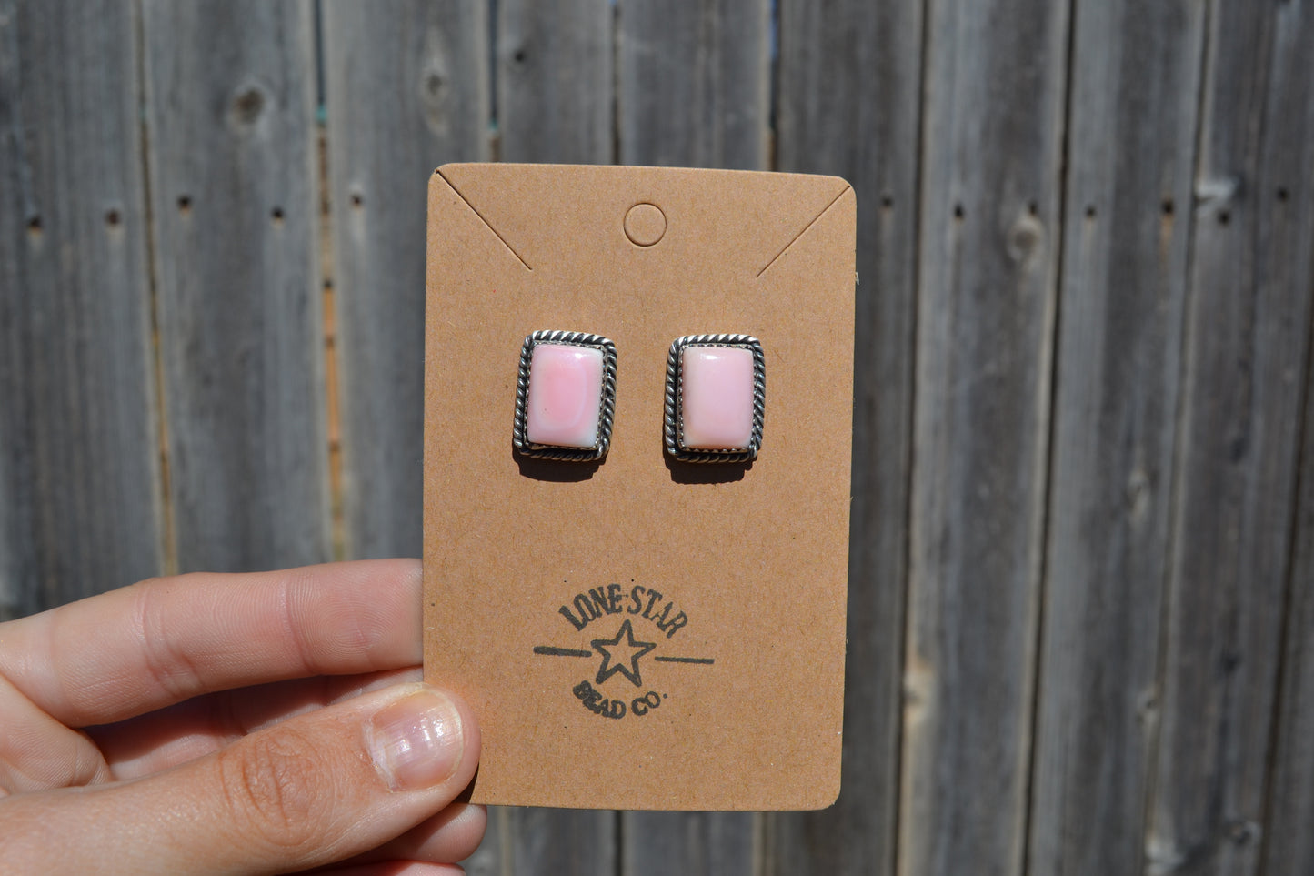 Pink Conch Earrings