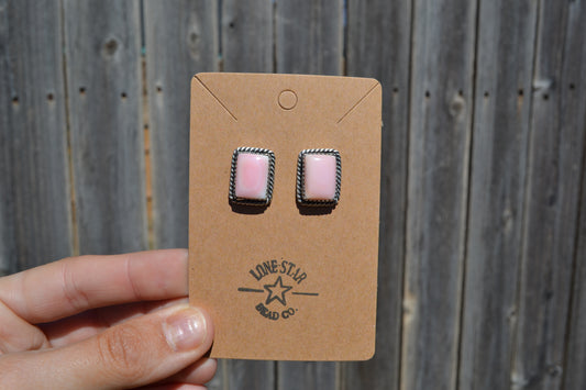 Pink Conch Earrings