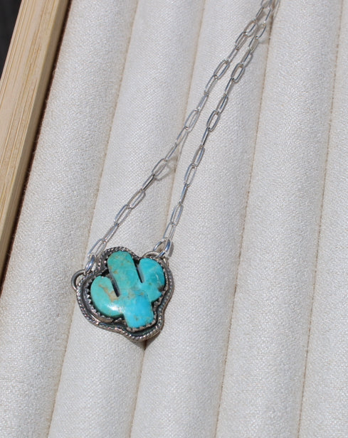 18" Kingman Cactus Necklace