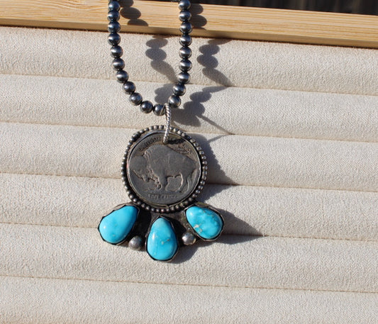 Blue Ridge Buffalo Nickel Pendant