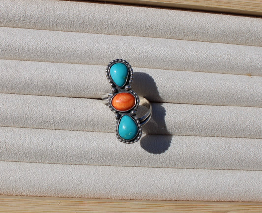 Adjustable Orange Spiny Oyster and Sonoran Ring