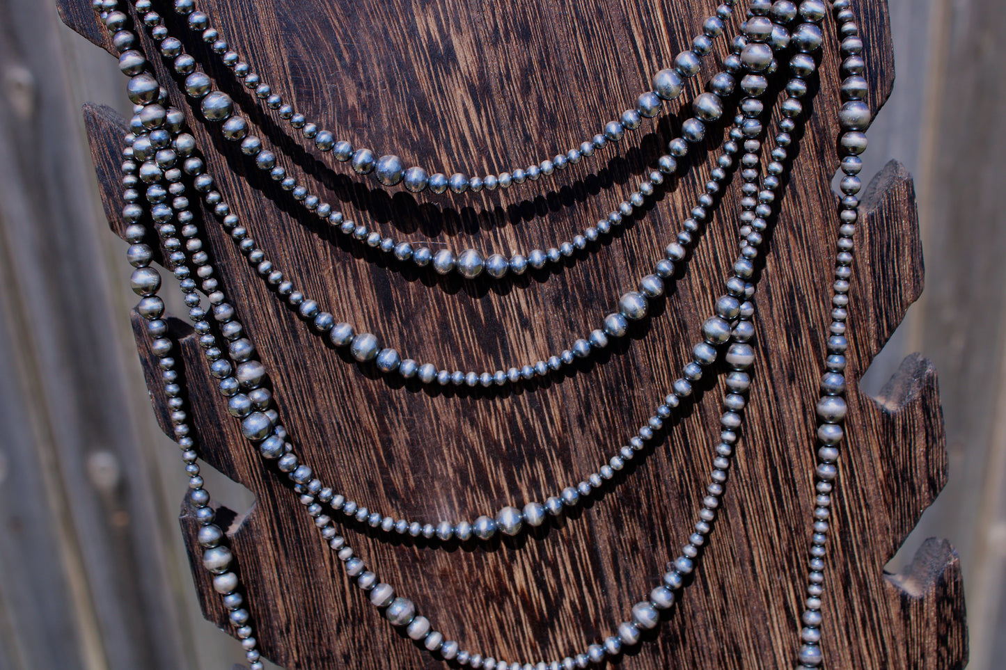 3-6mm Graduated Sterling Silver Pearls