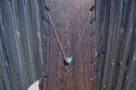 18" Turquoise Cactus Necklace