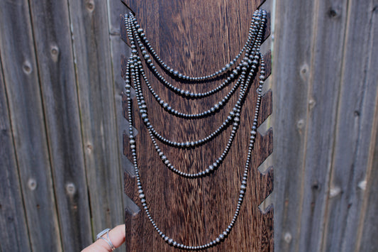 3-6mm Graduated Sterling Silver Pearls