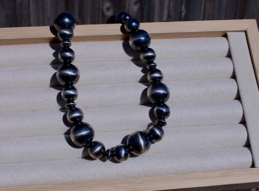 14" 8, 10, and 14mm Sterling Silver Pearls